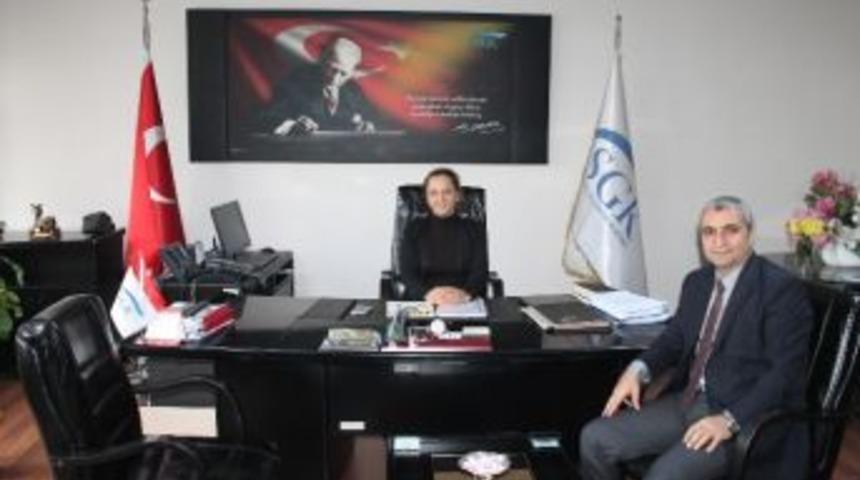 Akoğlu Sgk İl Müdürü Çiğdem Acar’ı Ziyaret Etti