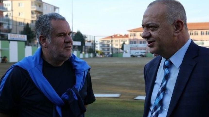 Başkan Erg&uuml;n Manisaspor&rsquo;u Tebrik Etti, Eriş&rsquo;e Sahip &Ccedil;ıktı