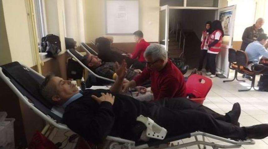 Seydişehir&rsquo;de Polislerden Kan Bağışına Destek