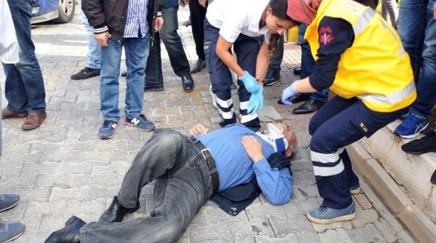 Motosikletiyle Yayaya &Ccedil;arpan S&uuml;r&uuml;c&uuml; Ka&ccedil;tı