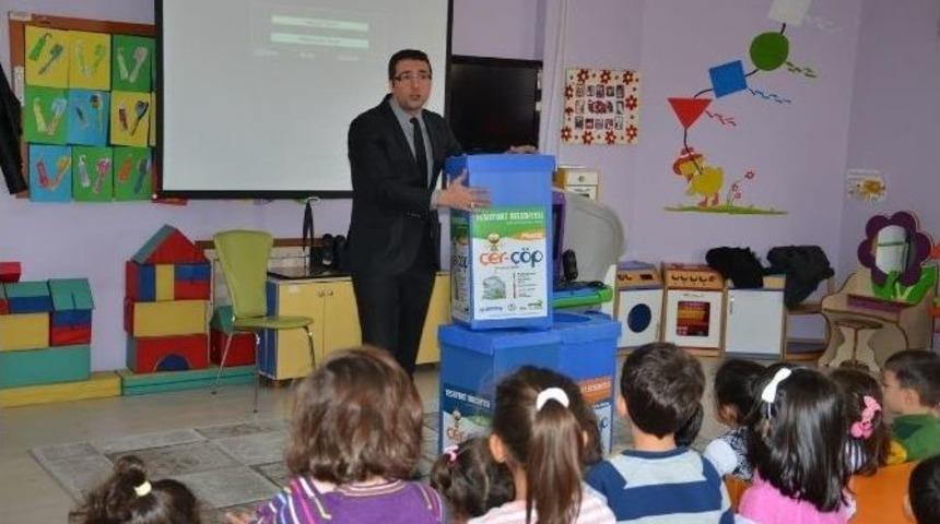 Yeşilyurt Belediyesi, Okullarda &Ccedil;evre Bilinci &Uuml;zerine Eğitim Veriyor