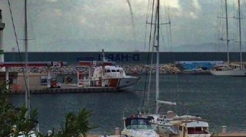 Didim&rsquo;de Yağmurdan Sonra Hortum &Ccedil;ıktı