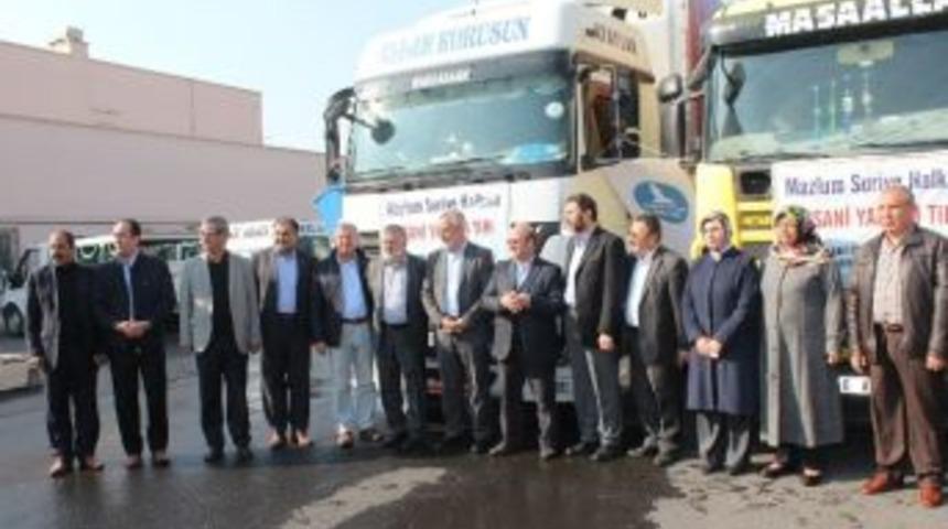 Şanlıurfa&rsquo;dan Suriye&rsquo;ye İki Tır Yardım G&ouml;nderildi