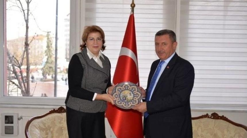 Azerbaycan Eğitim M&uuml;şaviri Necibe Nesibova K&uuml;tahya&rsquo;da