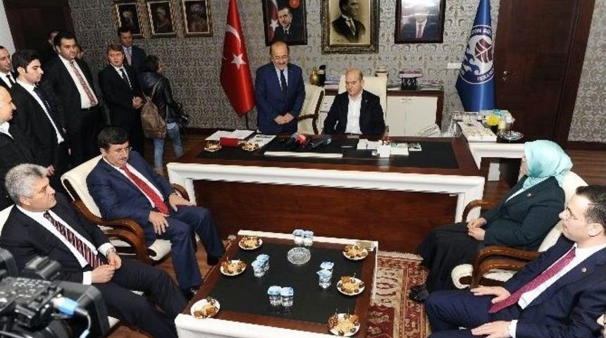 Bakan Soylu&rsquo;dan, Başkan G&uuml;mr&uuml;k&ccedil;&uuml;oğlu&rsquo;na Ziyaret