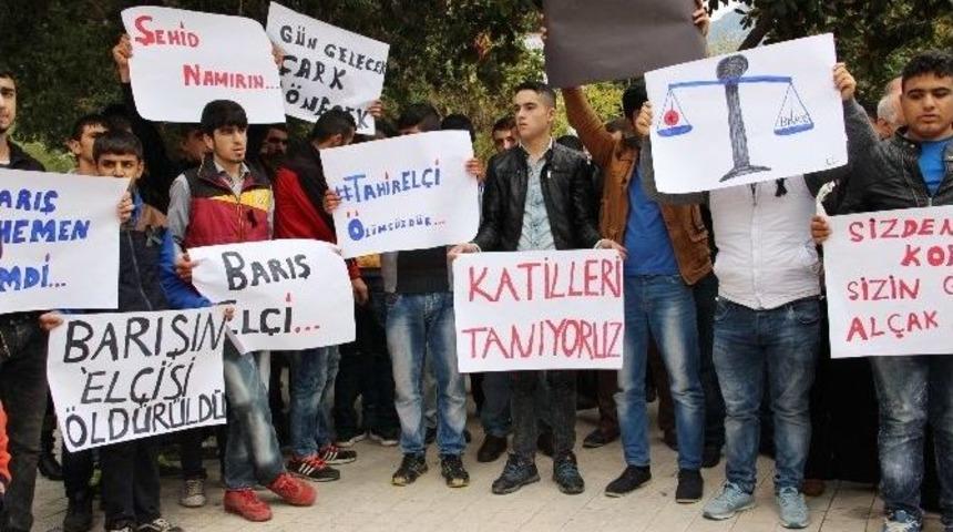 Tahir Elçi’nin Öldürülmesi Manisa’da Protesto Edildi