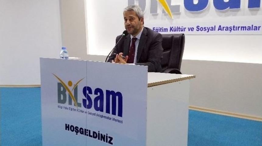 Eski Bakan Nihat Erg&uuml;n Bilsam&rsquo;ın D&uuml;zenlediği Konferansa Katıldı