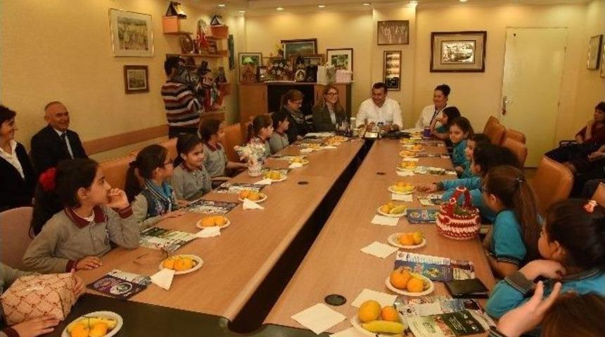 Başkan Y&uuml;cel, &Ouml;ğrenciler İle &Ccedil;evre S&ouml;yleşisine Katıldı