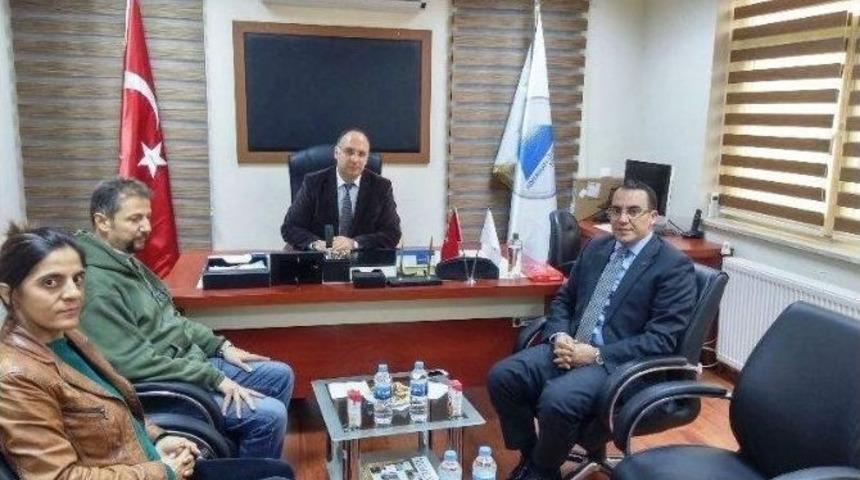 Kaymakam Ahmet Gazi Kaya, Kahta Meslek Y&uuml;ksekokulunu Ziyaret Etti