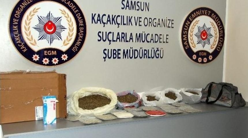 Samsun&rsquo;da 5 Kilo 770 Gram Bonzai Ele Ge&ccedil;ti
