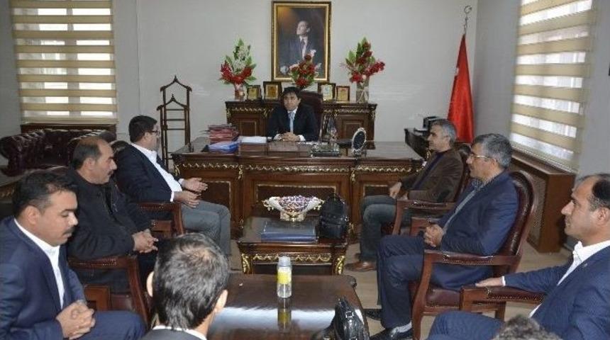 Şanlıurfa Eğitim Bir-sen Şube Başkanı İbrahim Coşkun&rsquo;dan Kaymakam Citer&rsquo;e Ziyaret