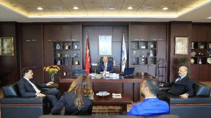 Cahit Altunay, Murat Hazinedar&rsquo;ı Makamında Misafir Etti