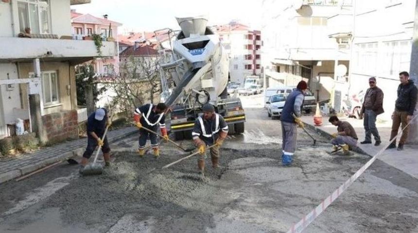 Ak&ccedil;akoca Belediyesinden Belediyeden Hummalı &Ccedil;alışma