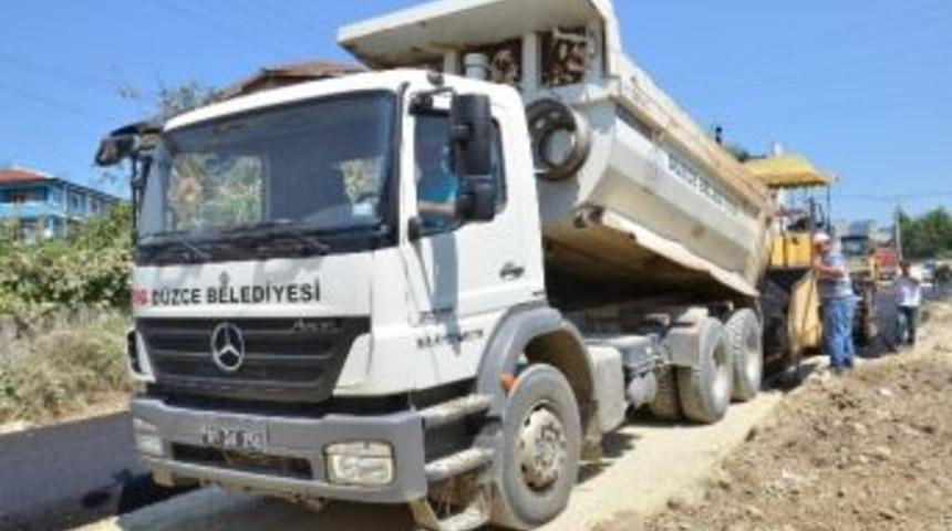 D&uuml;zce Belediyesinden Kış &Ouml;ncesi Caddelere Genel Bakım