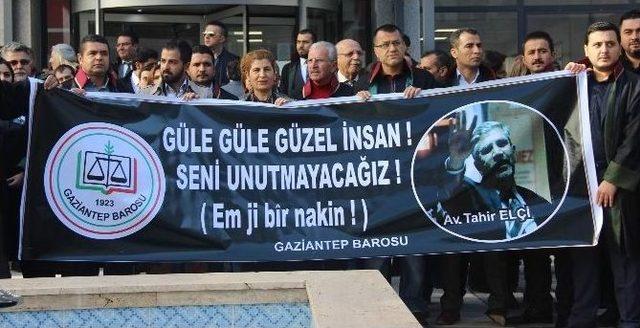 Gaziantep Barosu Avukatlarından Tahir Elçi’nin Öldürülmesine Tepki