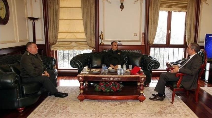 Jandarma Kayseri B&ouml;lge Komutanı Tuğgeneral &Ouml;zcan&rsquo;dan Yozgat Valiliğine Ziyaret