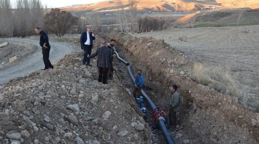 Tercan&rsquo;da Yeni İ&ccedil;me Suyu Hattı &Ccedil;alışmaları Başladı