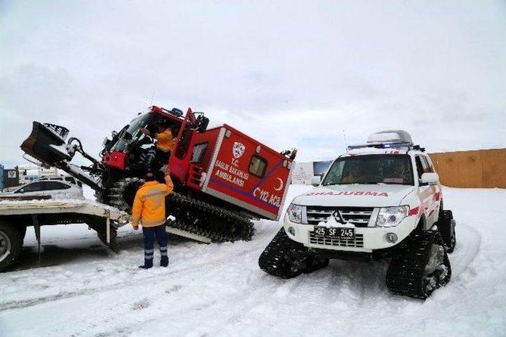 Erzurum 112 Acil Sağlık Ekipleri Kışa Hazır G4