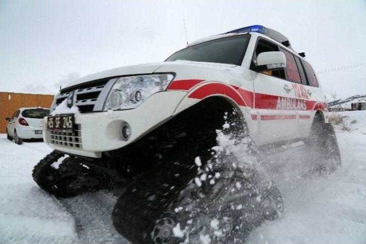 Erzurum 112 Acil Sağlık Ekipleri Kışa Hazır G5