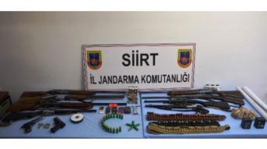 Siirt&rsquo;te Silah Ve M&uuml;himmat Ele Ge&ccedil;irildi