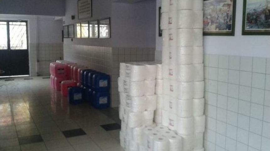 Boz&uuml;y&uuml;k&rsquo;te Okulların Temizlik Malzemesi İhtiya&ccedil;ları