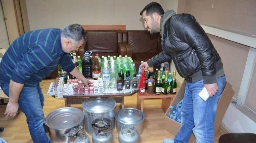 Fatsa&rsquo;da Sahte İ&ccedil;ki Ve Ka&ccedil;ak Sigara Operasyonu