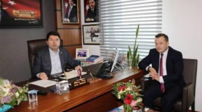 İl&ccedil;e Milli Eğitim M&uuml;d&uuml;r&uuml; Acar&rsquo;dan Milletvekili Tun&ccedil;&rsquo;a Ziyaret