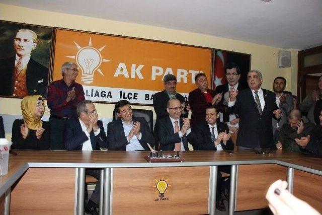 Ak Parti Milletvekillerinden Aliağa’ya Teşekkür Ziyareti