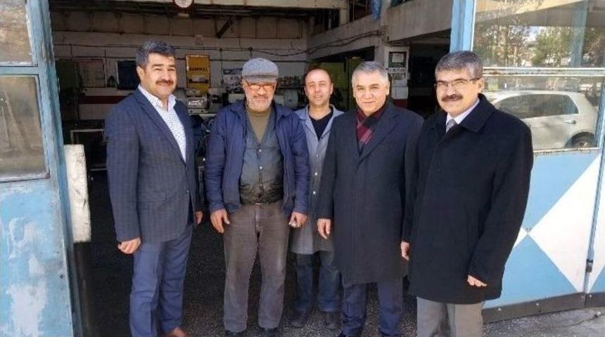 Milletvekili Boynukara, K&uuml;&ccedil;&uuml;k Sanayi Sitesi Esnafıyla Bir Araya Geldi