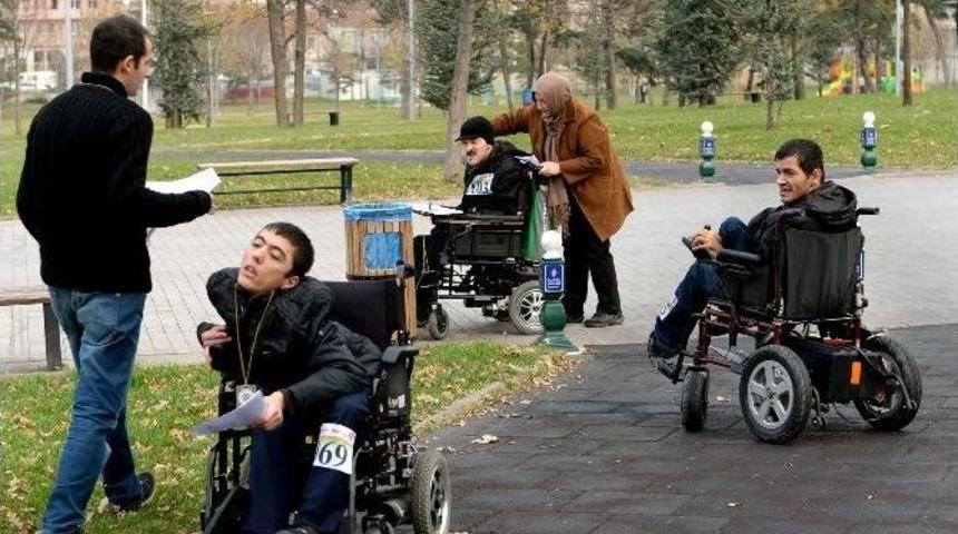 Engelliler Oryantring Şampiyonasında Yarıştı