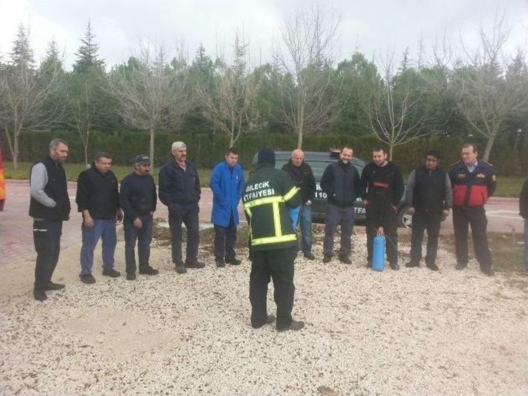 Bilecik&rsquo;te Yangın Tatbikatı