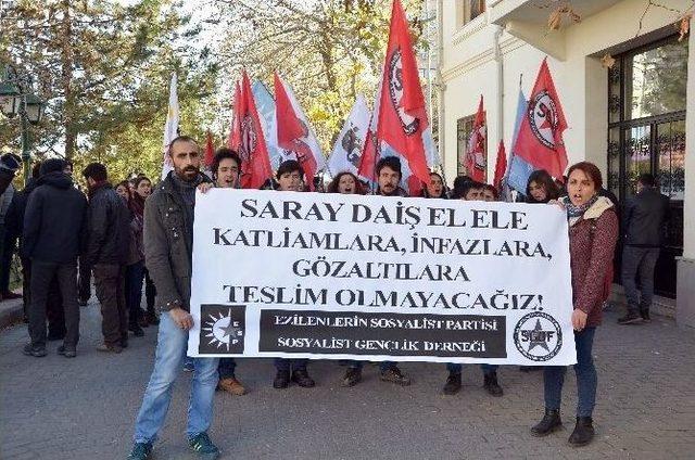 Sgdf Üyelerinin Gözaltına Alınmasını Protesto Ettiler