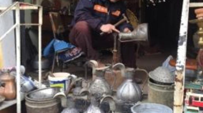 Bakır İbriklere Dekorasyon İle İkinci &Ouml;m&uuml;r