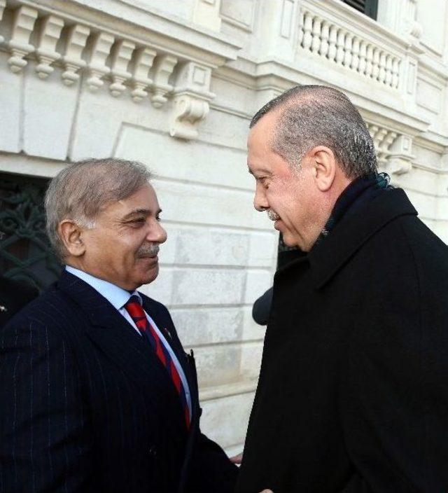 Erdoğan, Pakistan Pencap Eyaleti Başbakanı Şahbaz Şerif’i Kabul Etti