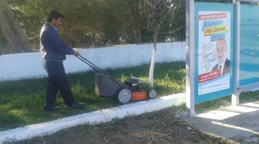 B&uuml;y&uuml;kşehir Mezarlıkları Bakıma Aldı