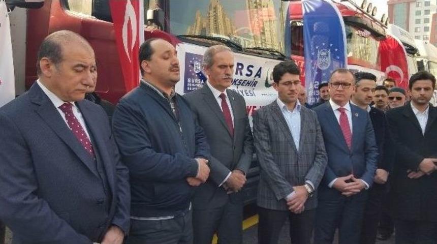 Bursa&rsquo;dan Bayırbucak T&uuml;rkmenlerine 6 Tır Yardım