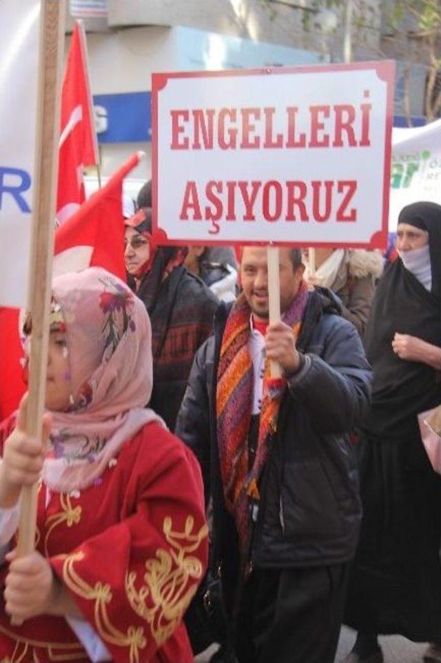 Elazığ Engelliler İçin Yürüyüş Düzenlendi