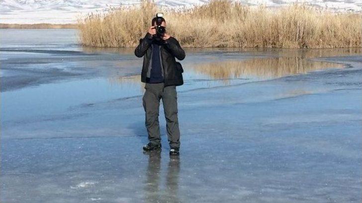 Erçek Gölü Buz Tuttu G1