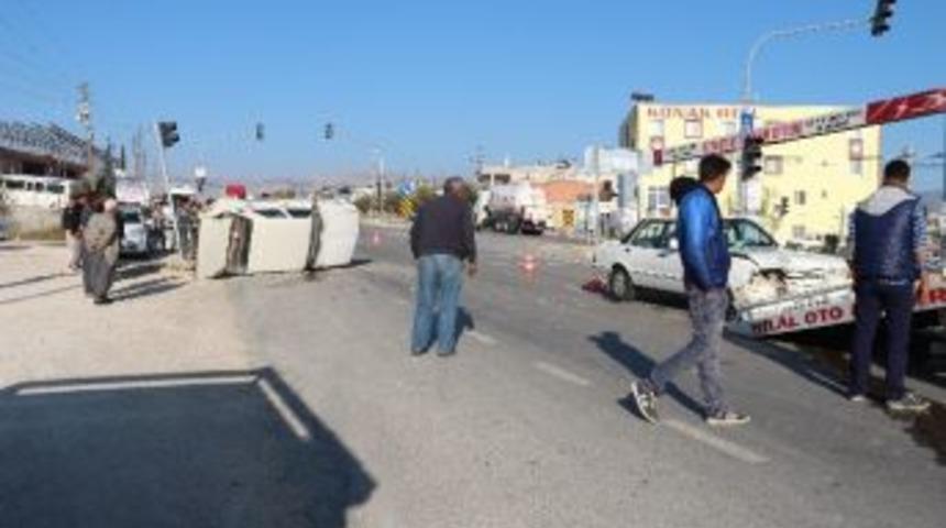 Mut&rsquo;ta Trafik Kazası: 1 Yaralı