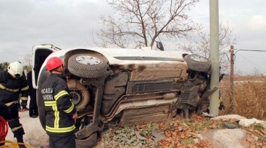 Kocaeli&rsquo;de Trafik Kazası: 1 Yaralı