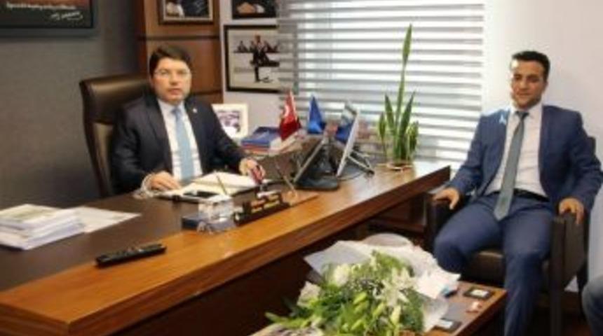 Ulus Milli Eğitim M&uuml;d&uuml;r&uuml; Ok&rsquo;tan Milletvekili Tun&ccedil;&rsquo;a Ziyaret