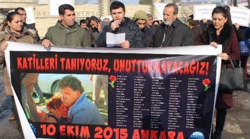 Ankara Katliamı Muş&rsquo;ta Kınandı