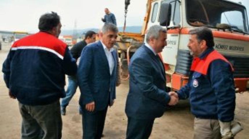 Başkan Baran’dan, Temizlik İşleri Müdürlüğü’ne Ziyaret