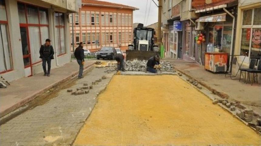 Malkara&rsquo;da Yol Yapım &Ccedil;alışmaları