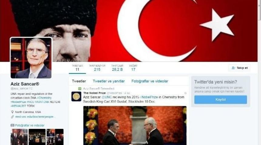 Aziz Sancar Adına A&ccedil;ılan Sahte Hesaptaki Takip&ccedil;i Sayısı Dikkat &Ccedil;ekti