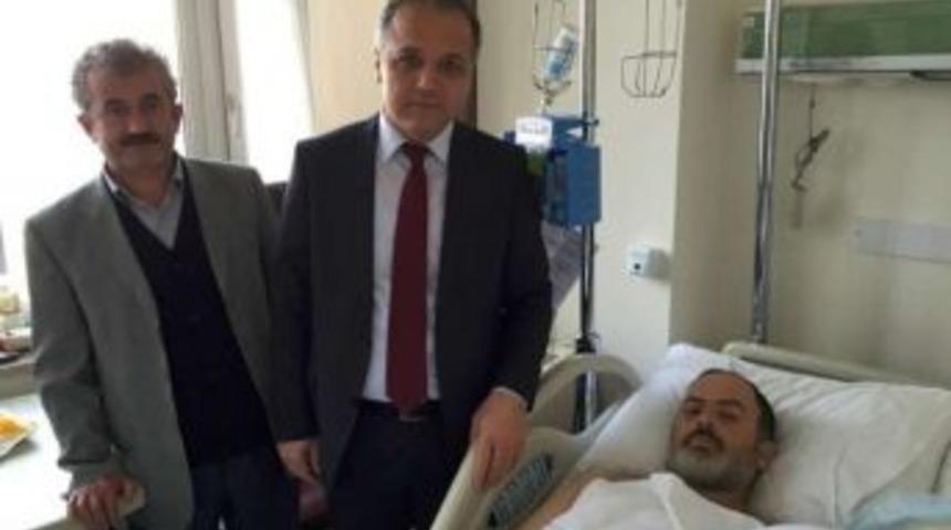 Başkan &Uuml;&ccedil;ok&rsquo;tan Yaralı Polise Ziyaret