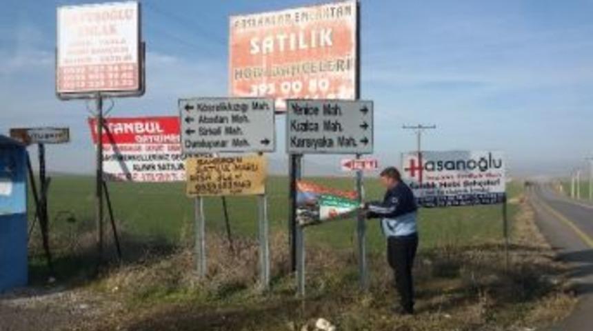 Pursaklar&rsquo;da İzinsiz Afişlere Ceza Geldi