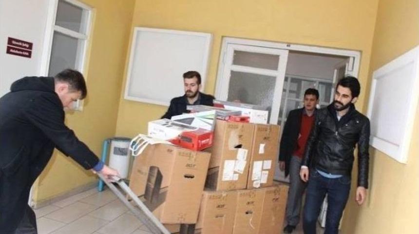 Be&uuml;&rsquo;l&uuml; &Ouml;ğrencilerden &ldquo;bilgisayar İle Tanışmayan K&ouml;y Okulu Kalmasın&rdquo; Projesi