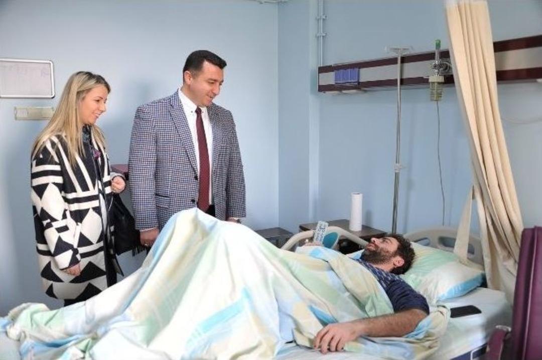 Başkan Bakıcı Hastaları Ziyaret Ederek Moral Verdi