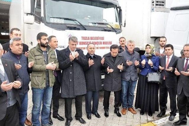 Tuzla Belediyesi’nden, Bayırbucak Türkmenleri’ne Yardım Eli